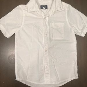 Boys size 5/6 short sleeve white button down